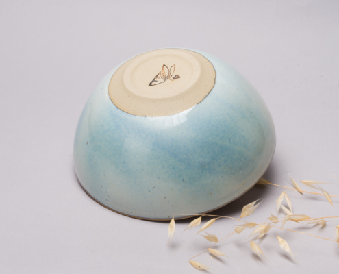 céramique utilitaire. Bol grès émaillé. collection originale Bleu Nuage