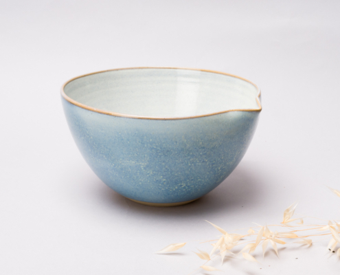 céramique utilitaire. Bol grès émaillé. collection originale Bleu Nuage